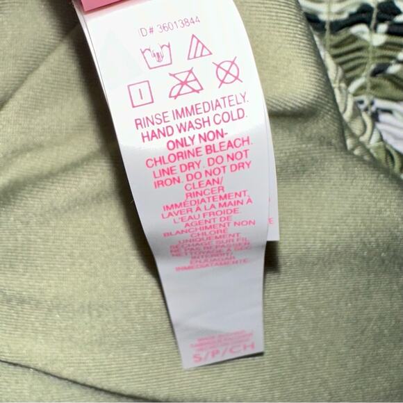 Victoria’s Secret Smocked Green Bralette Bikini Top Size Small - Picture 7 of 12